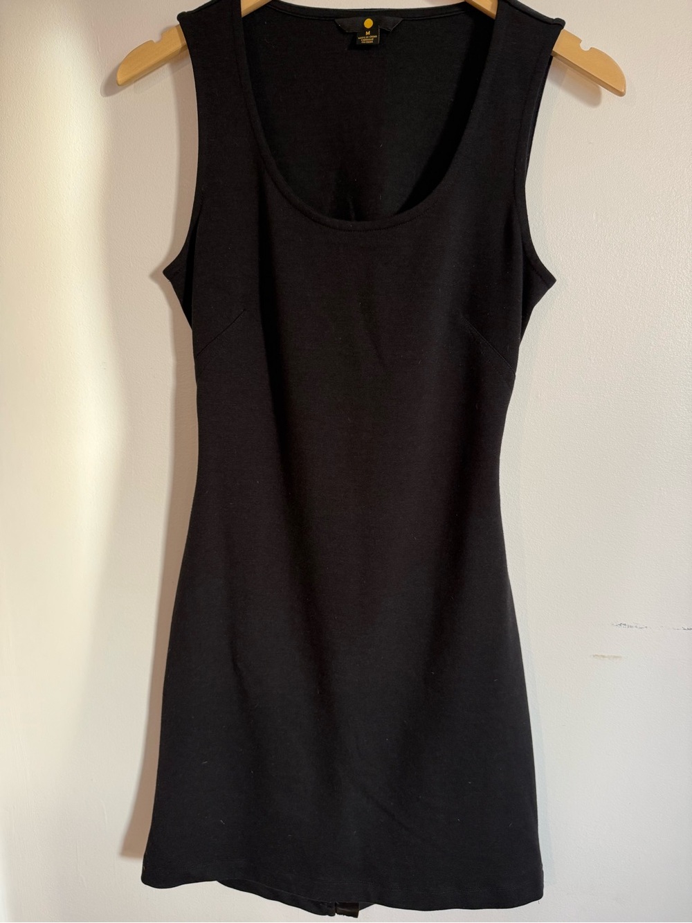Moon Black Sleeveless Cutout Back Zip Midi Dress Size Medium